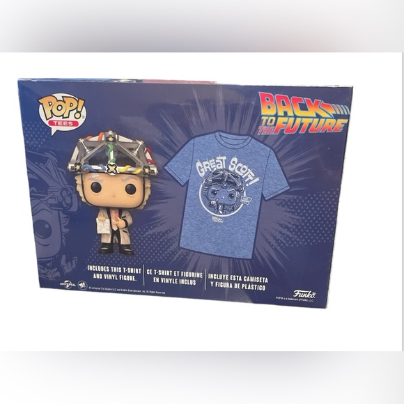 Back to the Future bundle- Board Game & Funko w/pop Tee, Glows in the dark, Med - Picture 9 of 11